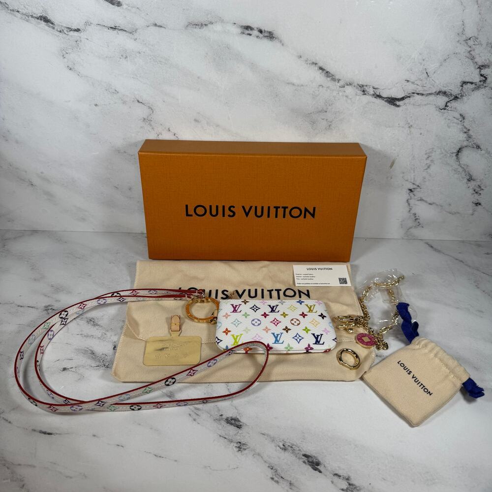 Louis Vuitton Murakami Multicolor Phone Holder LV X TM Pouch Rare New 2025